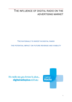 the influence of digital radio on the advertising market