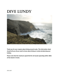 dive lundy - The Landmark Trust