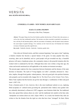DOI: 10.2478/v10319-012-0014-y CINDERELLA`S ASHES