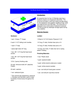 The Rhode Island 4-H Show Box Introduction: An essential item for