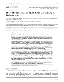 Effect of Helixor A on Natural Killer Cell Activity in Endometriosis