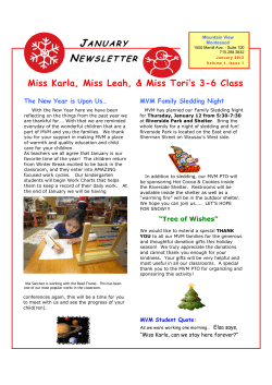 Newsletter Jan. - Mountain View Montessori