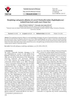 Chattonella - Tubitak Journals