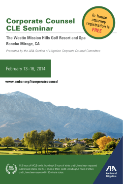 the brochure - American Bar Association