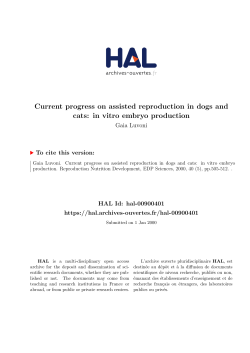 Current progress on assisted reproduction in dogs and cats: in