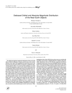 Debiased Orbital and Absolute Magnitude Distribution of the Near