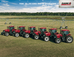 puma® 150 – 240 series tractor specifications