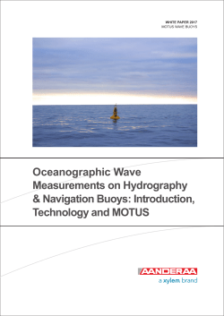 MOTUS Wave Buoys white paper - Aanderaa Data Instruments AS