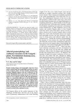 Alluvial geomorphology and confluence dynamics in the Gangetic