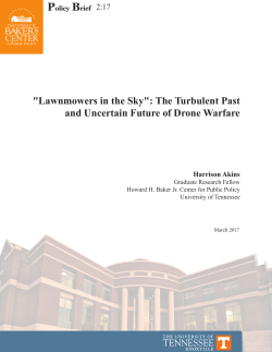 The Turbulent Past and Uncertain Future of Drone Warfare