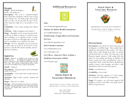 March - M-DCPS Department of Food and Nutrition - Miami