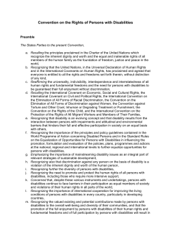 Convention on the Rights of Persons with Disabilities