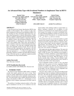 An Advanced Data Type with Irrational Numbers to Implement Time
