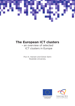 The European ICT clusters