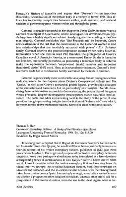 Foucault`s History of Sexuality and argues that "Dreiser`s fiction