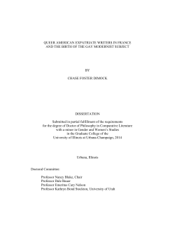 queer american expatriate writers in france and