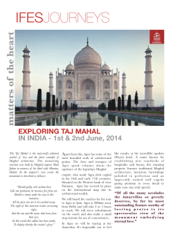 the Taj Mahal