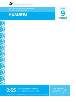 reading, Year 9