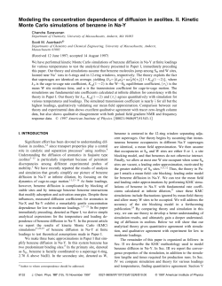 Modeling the concentration dependence of diffusion in zeolites. II