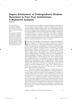 Degree Attainment of Undergraduate Student Borrowers in Four