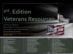 Family Readiness Veterans Resources Guide 3rd ed