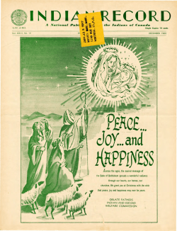 IN D IA - Algoma University Archives
