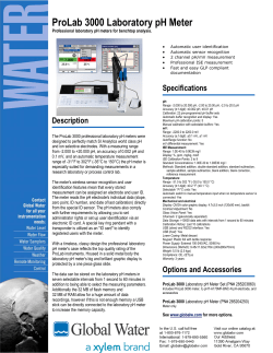 ProLab 3000 Laboratory pH Meter