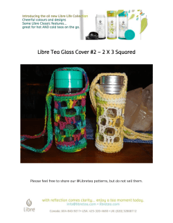 Libre Tea Glass Cover #2 &ndash; 2 X 3 Squared