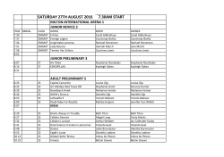 provisional riding times