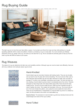 Rug Buying Guide