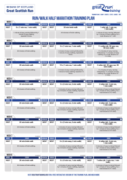 run/walk half marathon training plan