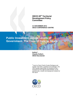 Public Investment across Levels of Government: The