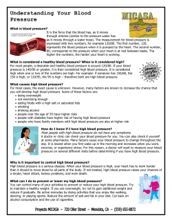 Understanding Your Blood Pressure