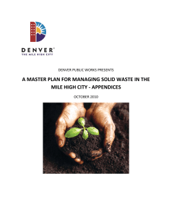 appendices - City and County of Denver