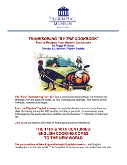 thanksgiving "by the cookbook"