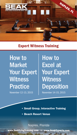 How to Market Your Expert Witness Practice