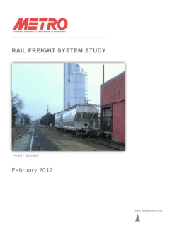 RAIL FREIGHT SYSTEM STUDY