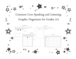Graphic Organizers for Grades 3-5