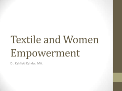 Textile and Women Empowerment