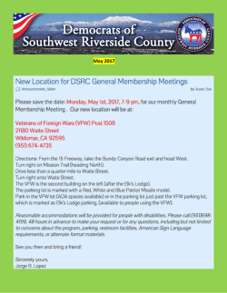 May 2017 - Democrats of Southwest Riverside County