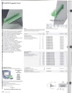 DFK-MSTB Pluggable Panel DFK-MSTB 2,5
