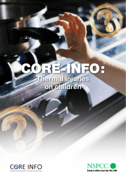Thermal injuries on children (CORE-INFO leaflet)