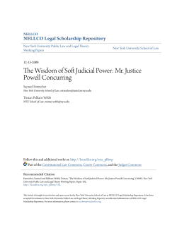 The Wisdom of Soft Judicial Power: Mr. Justice Powell Concurring