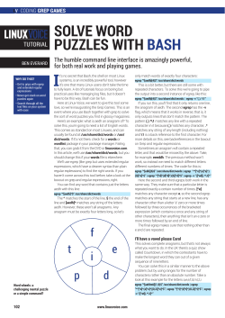 solve word puzzles with bash