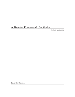 A Reader Framework for Guile - non-GNU