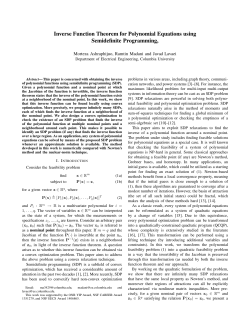 Inverse Function Theorem for Polynomial Equations