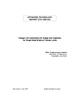 99:022 Fatigue life implications for design and inspection for