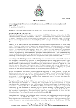 Salvesen v Riddell and another, Lord Advocate intervening (Scotland)