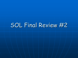 SOL Final Review #4