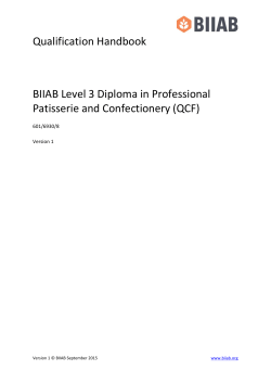 Qualification Handbook BIIAB Level 3 Diploma in Professional